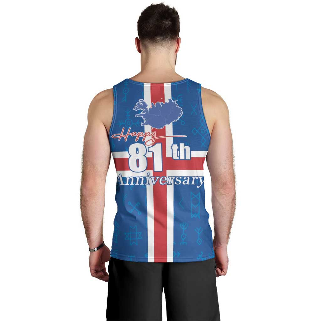Iceland Icelandic National Day Men Tank Top Happy 81th Anniversary