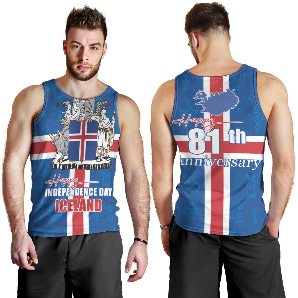 Iceland Icelandic National Day Men Tank Top Happy 81th Anniversary