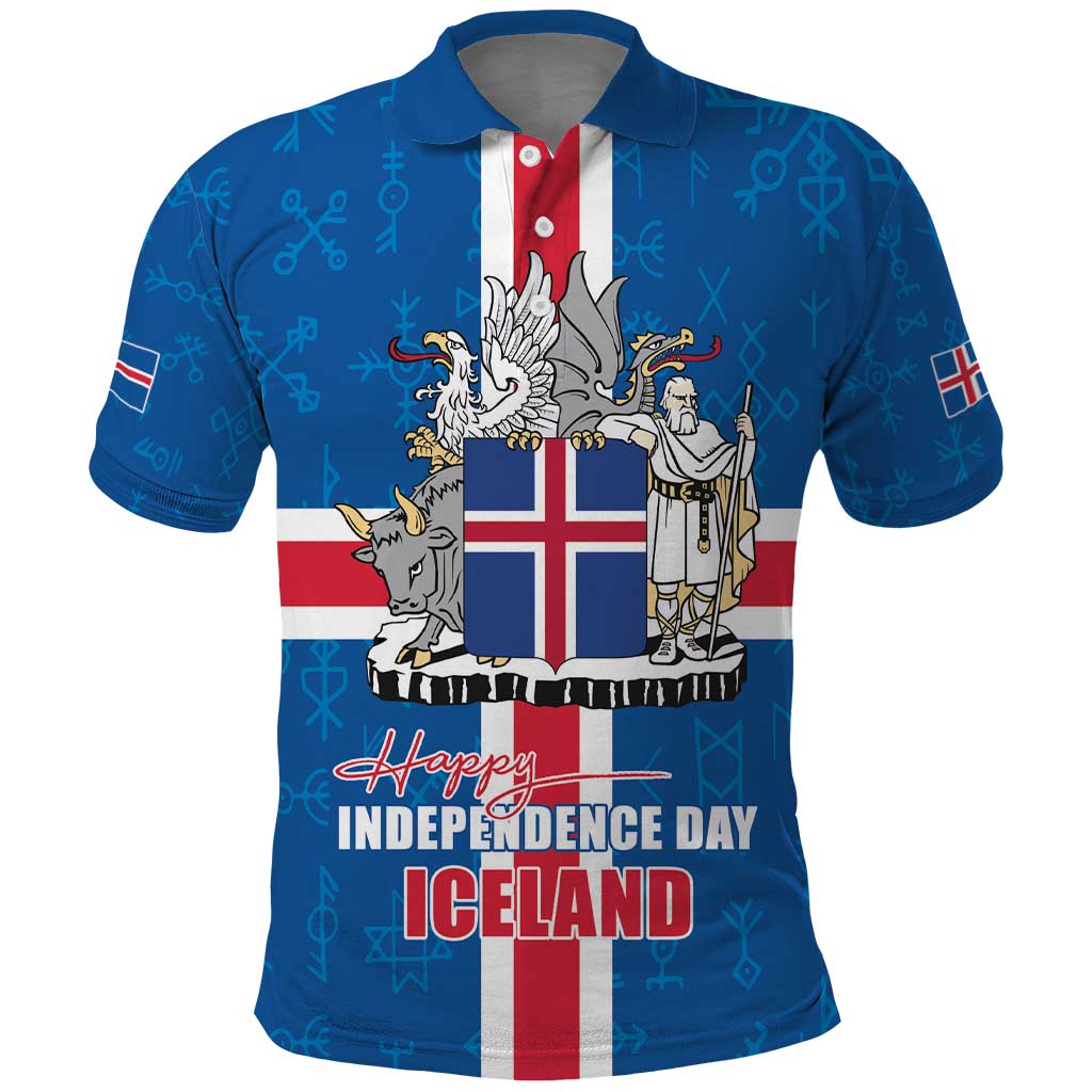 Iceland Icelandic National Day Polo Shirt Happy 81th Anniversary