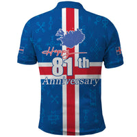 Iceland Icelandic National Day Polo Shirt Happy 81th Anniversary