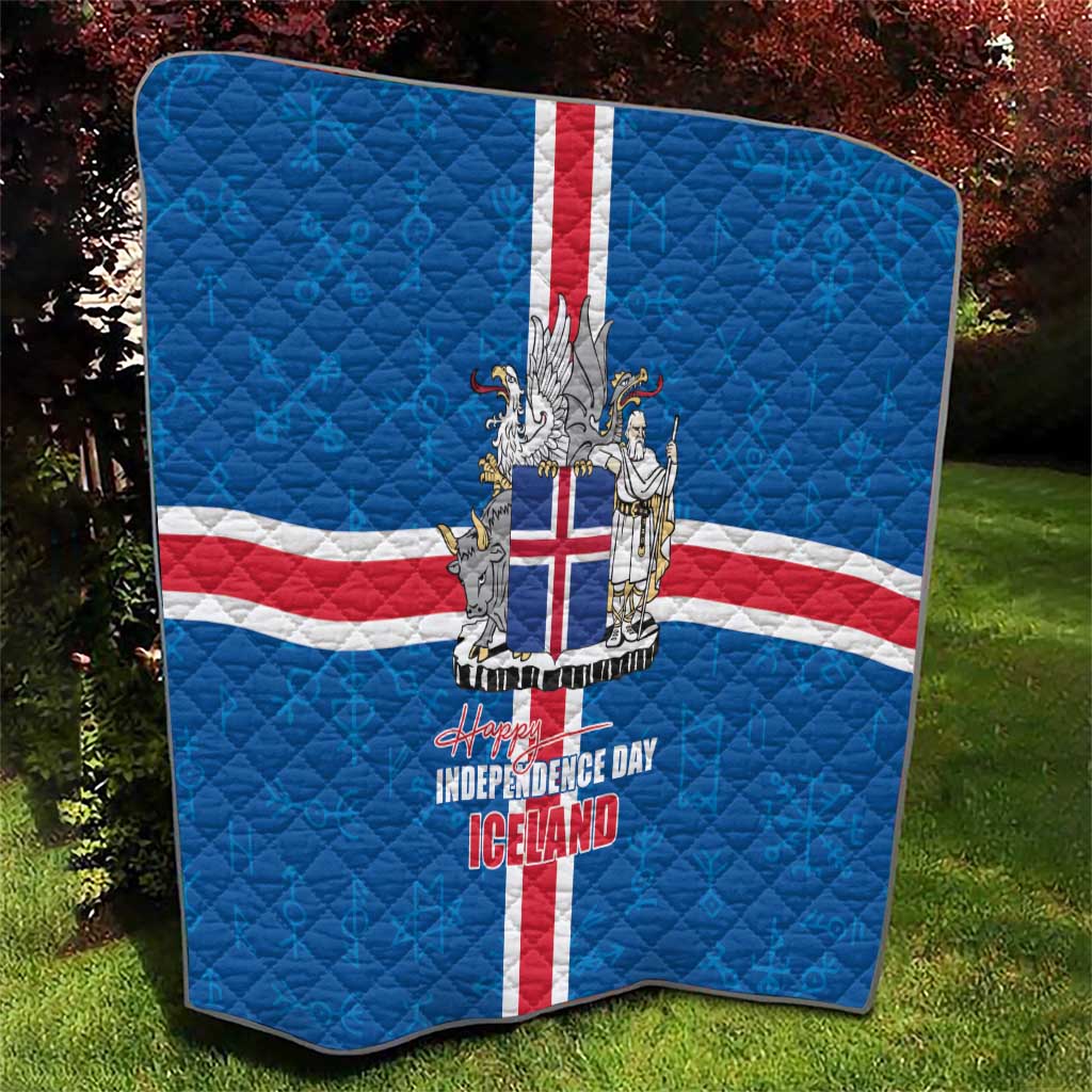 Iceland Icelandic National Day Quilt Happy 81th Anniversary