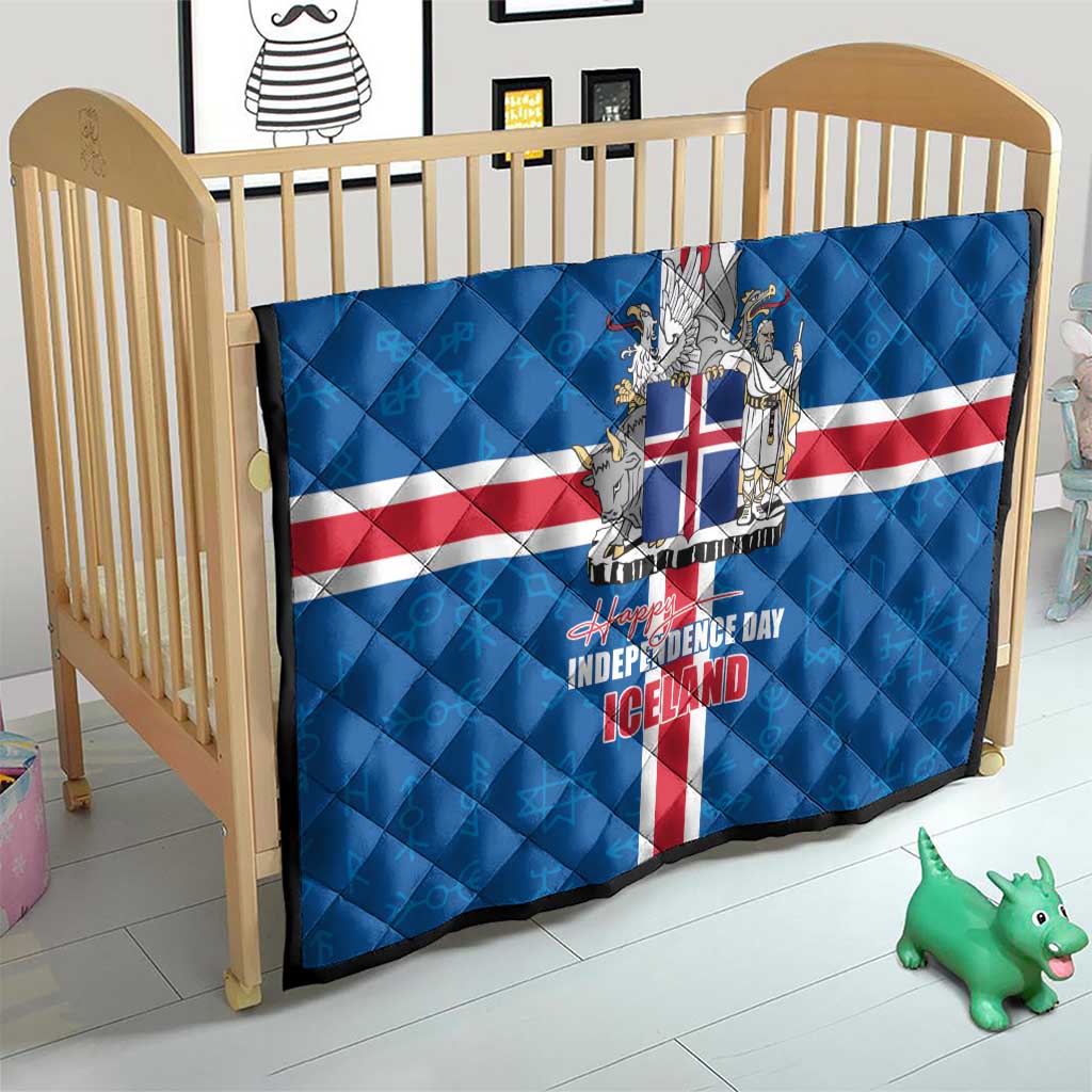 Iceland Icelandic National Day Quilt Happy 81th Anniversary