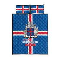 Iceland Icelandic National Day Quilt Bed Set Happy 81th Anniversary