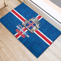 Iceland Icelandic National Day Rubber Doormat Happy 81th Anniversary