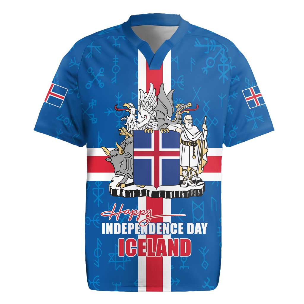 Iceland Icelandic National Day Rugby Jersey Happy 81th Anniversary