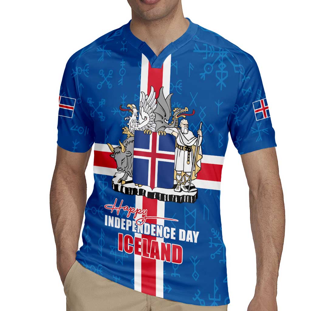 Iceland Icelandic National Day Rugby Jersey Happy 81th Anniversary