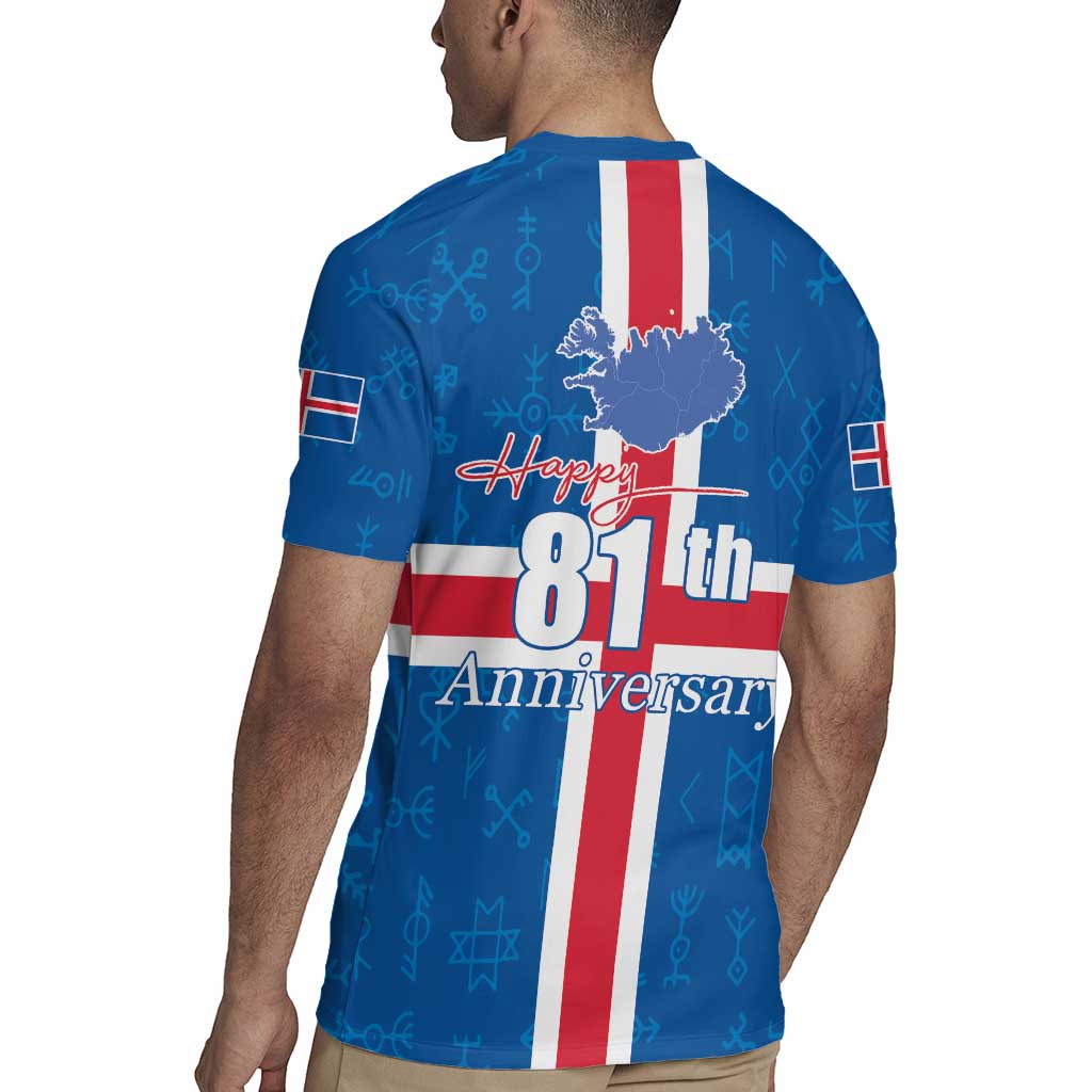 Iceland Icelandic National Day Rugby Jersey Happy 81th Anniversary