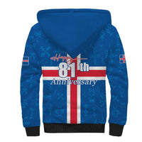 Iceland Icelandic National Day Sherpa Hoodie Happy 81th Anniversary