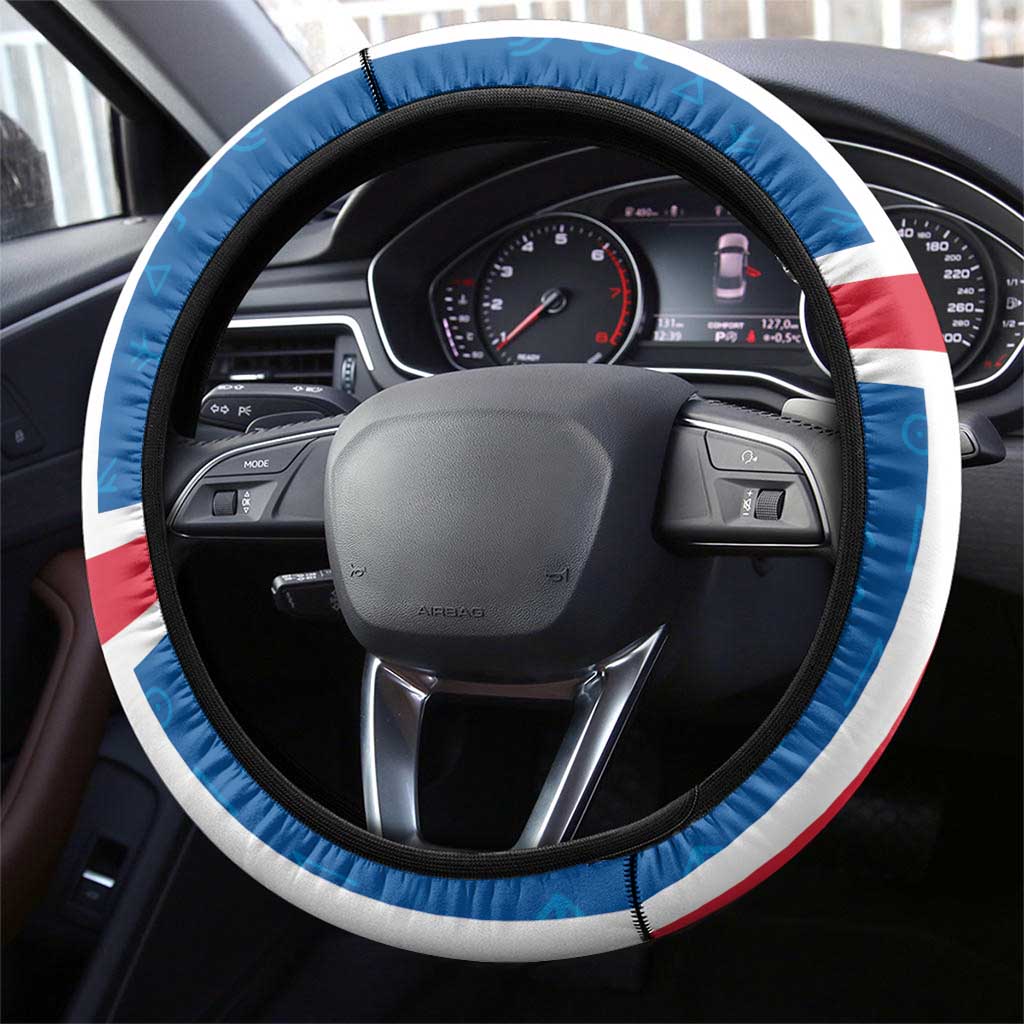 Iceland Icelandic National Day Steering Wheel Cover Happy 81th Anniversary