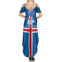 Iceland Icelandic National Day Summer Maxi Dress Happy 81th Anniversary