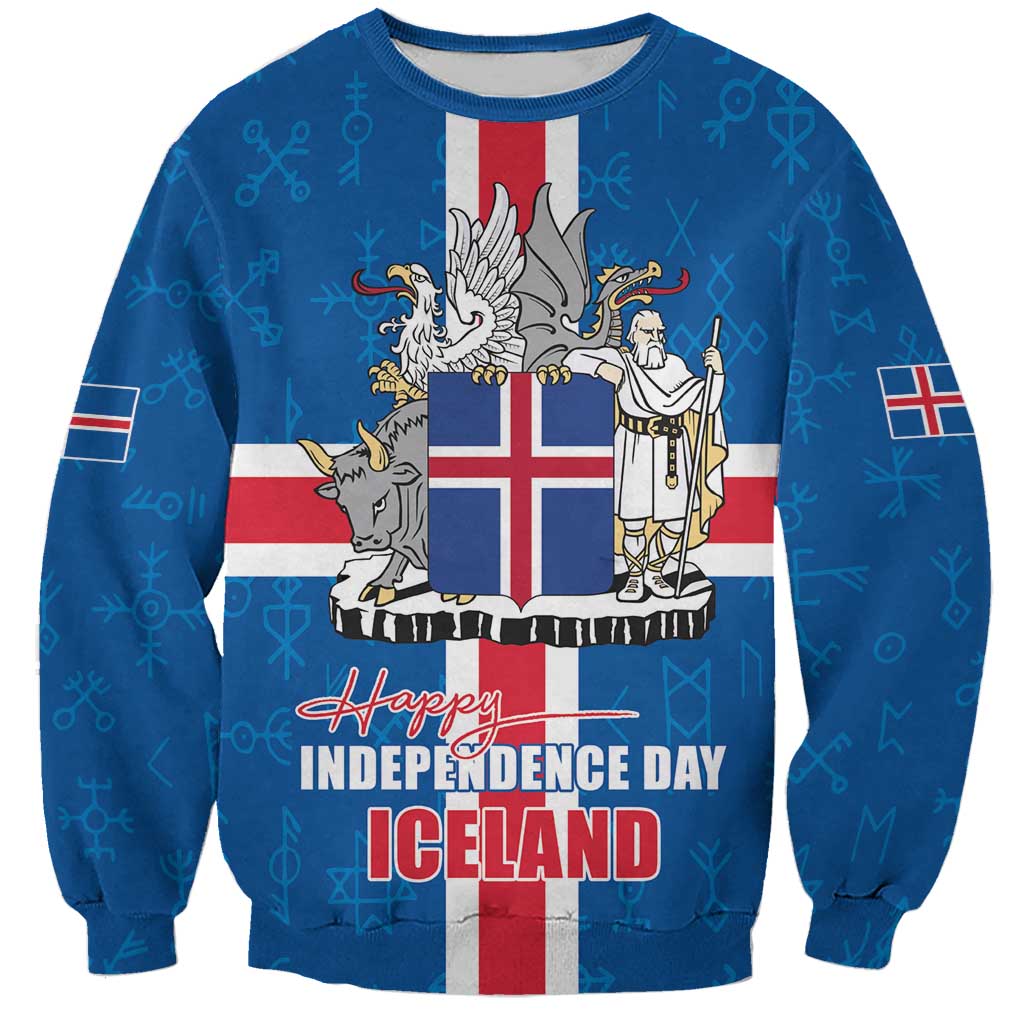 Iceland Icelandic National Day Sweatshirt Happy 81th Anniversary