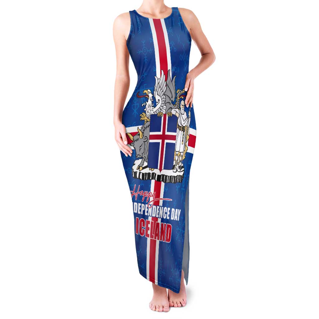 Iceland Icelandic National Day Tank Maxi Dress Happy 81th Anniversary