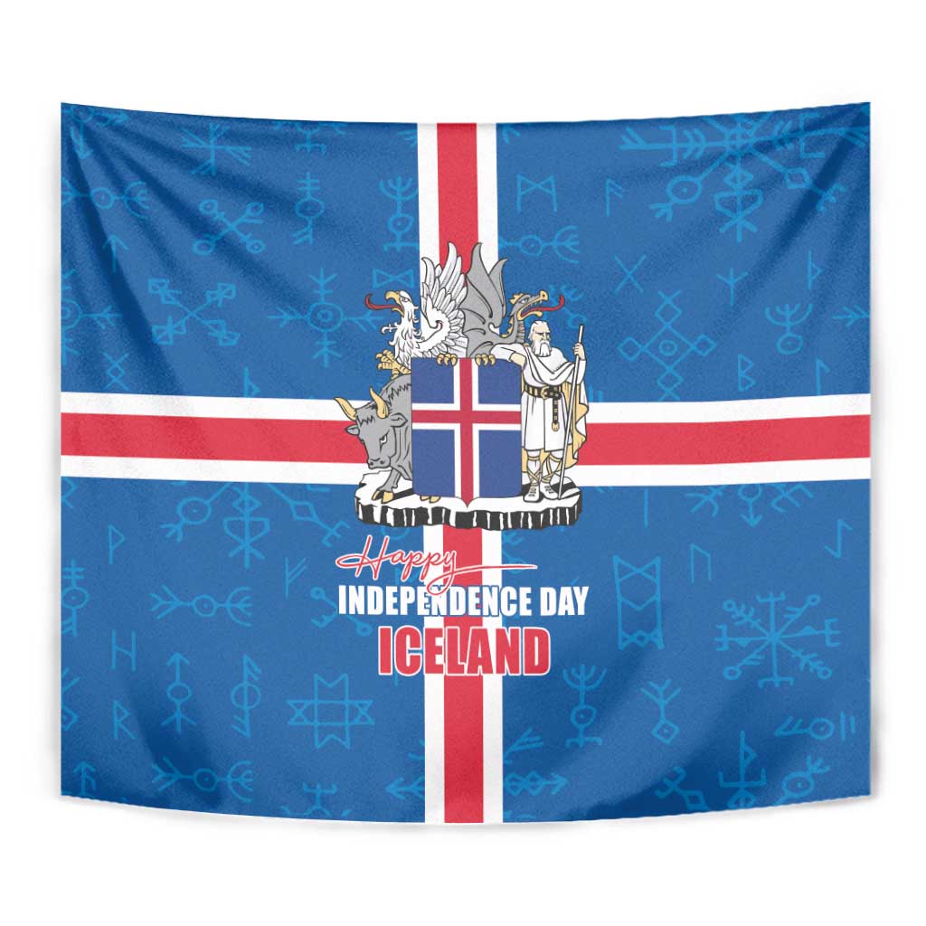 Iceland Icelandic National Day Tapestry Happy 81th Anniversary