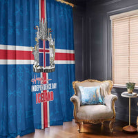 Iceland Icelandic National Day Window Curtain Happy 81th Anniversary