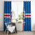 Iceland Icelandic National Day Window Curtain Happy 81th Anniversary