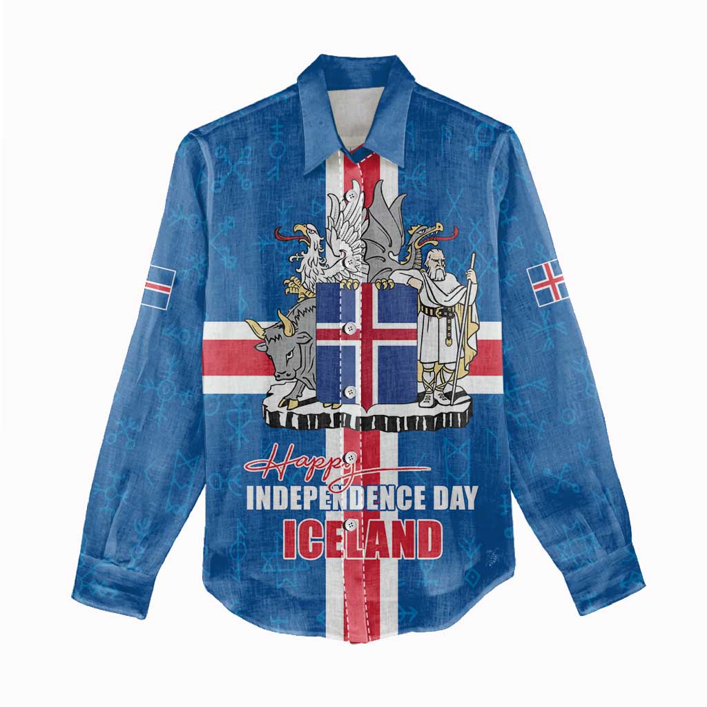 Iceland Icelandic National Day Women Casual Shirt Happy 81th Anniversary