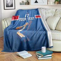 Iceland Basketball Custom Blanket Blue Style