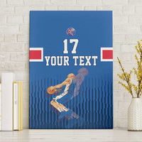 Iceland Basketball Custom Canvas Wall Art Blue Style