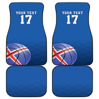 Iceland Basketball Custom Car Mats Blue Style