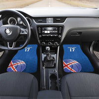 Iceland Basketball Custom Car Mats Blue Style