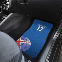 Iceland Basketball Custom Car Mats Blue Style