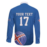 Iceland Basketball Custom Family Matching Puletasi and Hawaiian Shirt Blue Style