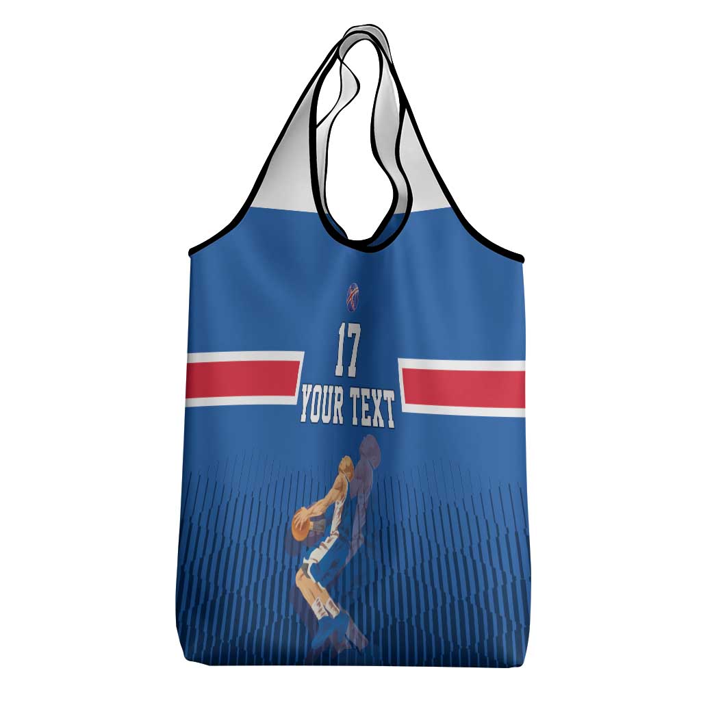 Iceland Basketball Custom Grocery Bag Blue Style