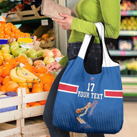 Iceland Basketball Custom Grocery Bag Blue Style