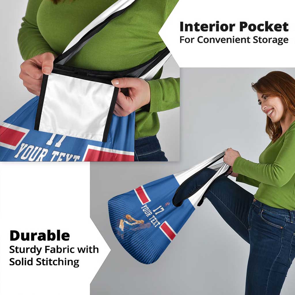 Iceland Basketball Custom Grocery Bag Blue Style
