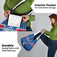 Iceland Basketball Custom Grocery Bag Blue Style