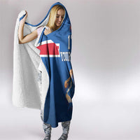 Iceland Basketball Custom Hooded Blanket Blue Style