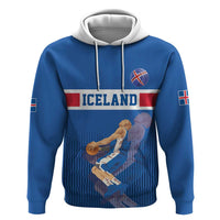 Iceland Basketball Custom Hoodie Blue Style