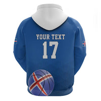 Iceland Basketball Custom Hoodie Blue Style