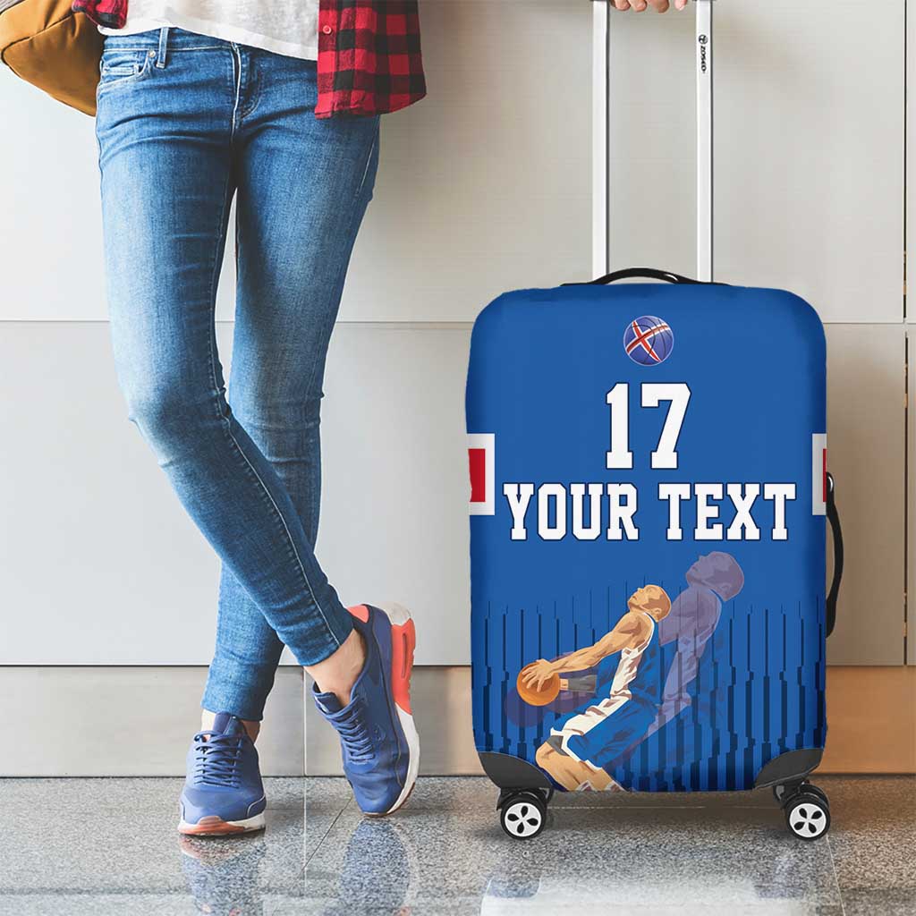 Iceland Basketball Custom Luggage Cover Blue Style