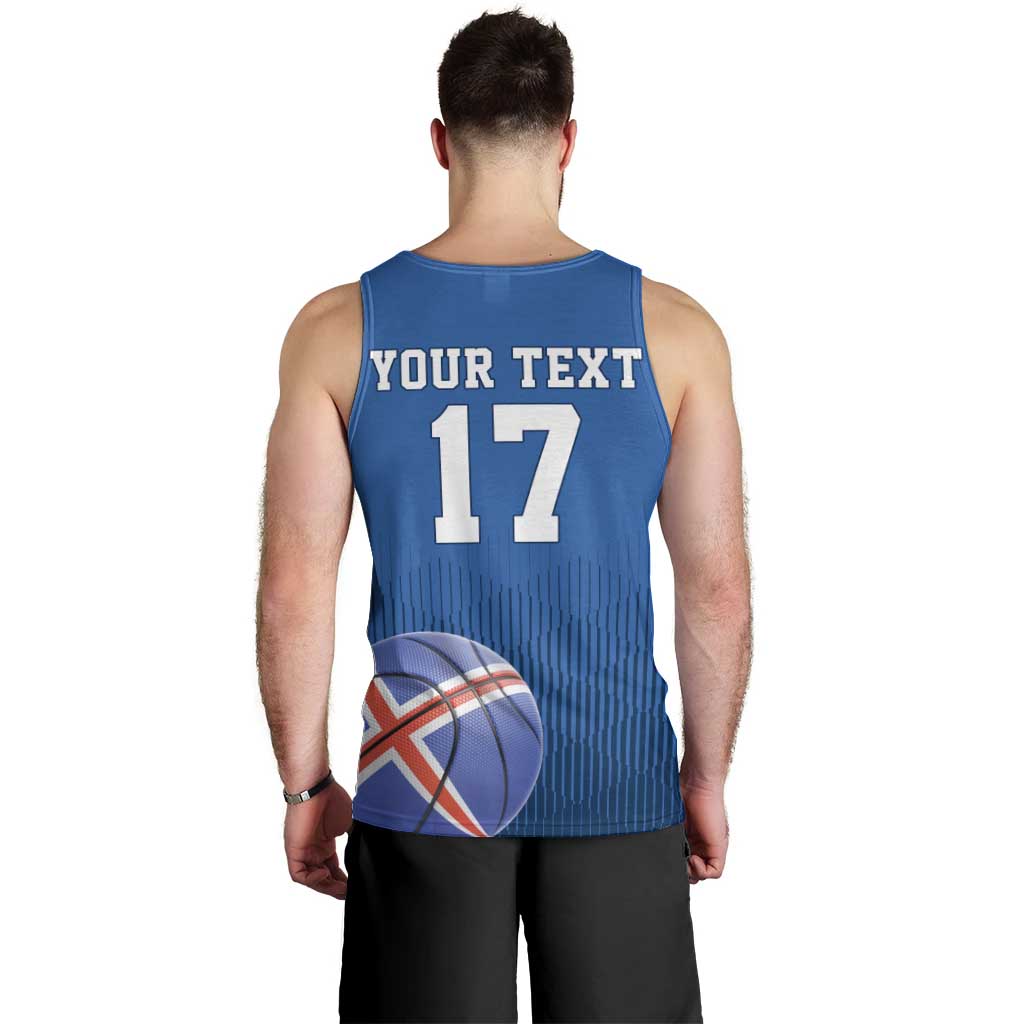 Iceland Basketball Custom Men Tank Top Blue Style