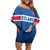 Iceland Basketball Custom Off Shoulder Short Dress Blue Style