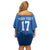 Iceland Basketball Custom Off Shoulder Short Dress Blue Style