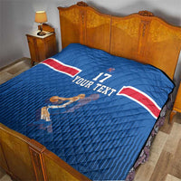 Iceland Basketball Custom Quilt Blue Style