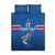 Iceland Basketball Custom Quilt Bed Set Blue Style