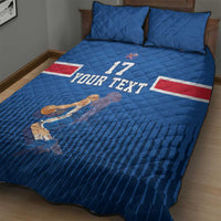 Iceland Basketball Custom Quilt Bed Set Blue Style
