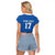 Iceland Basketball Custom Raglan Cropped T Shirt Blue Style