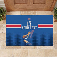 Iceland Basketball Custom Rubber Doormat Blue Style