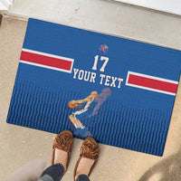 Iceland Basketball Custom Rubber Doormat Blue Style
