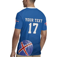 Iceland Basketball Custom Rugby Jersey Blue Style