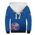 Iceland Basketball Custom Sherpa Hoodie Blue Style