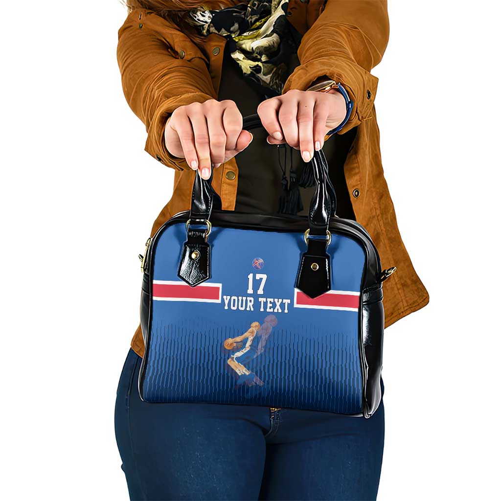 Iceland Basketball Custom Shoulder Handbag Blue Style
