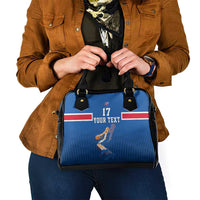 Iceland Basketball Custom Shoulder Handbag Blue Style