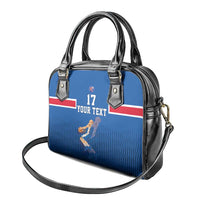 Iceland Basketball Custom Shoulder Handbag Blue Style