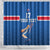 Iceland Basketball Custom Shower Curtain Blue Style