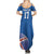 Iceland Basketball Custom Summer Maxi Dress Blue Style